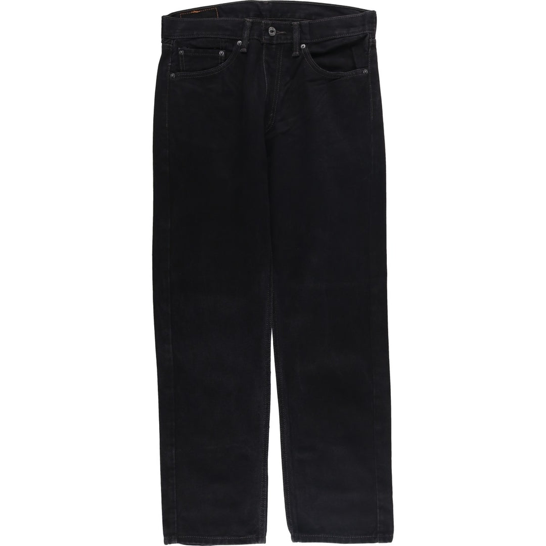 Levi's 505 Black Denim Tapered Denim Pants for Men, W33 equivalent cotton black type Vintage Second Hand