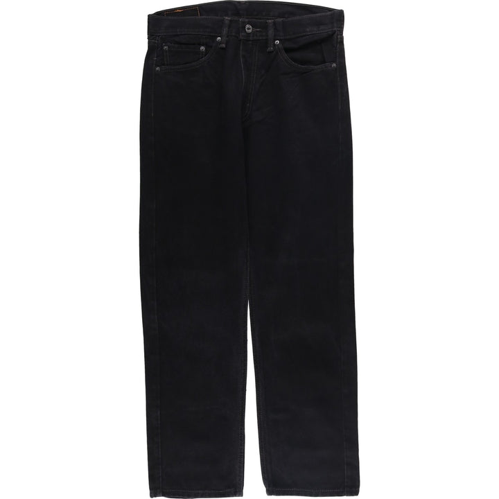 Levi's 505 Black Denim Tapered Denim Pants for Men, W33 equivalent cotton black type Vintage Second Hand