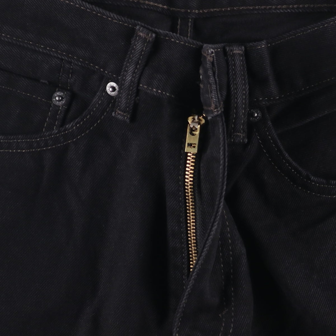 Levi's 505 Black Denim Tapered Denim Pants for Men, W33 equivalent cotton black type Vintage Second Hand