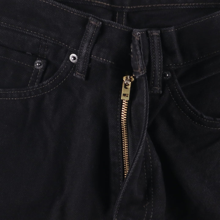 Levi's 505 Black Denim Tapered Denim Pants for Men, W33 equivalent cotton black type Vintage Second Hand