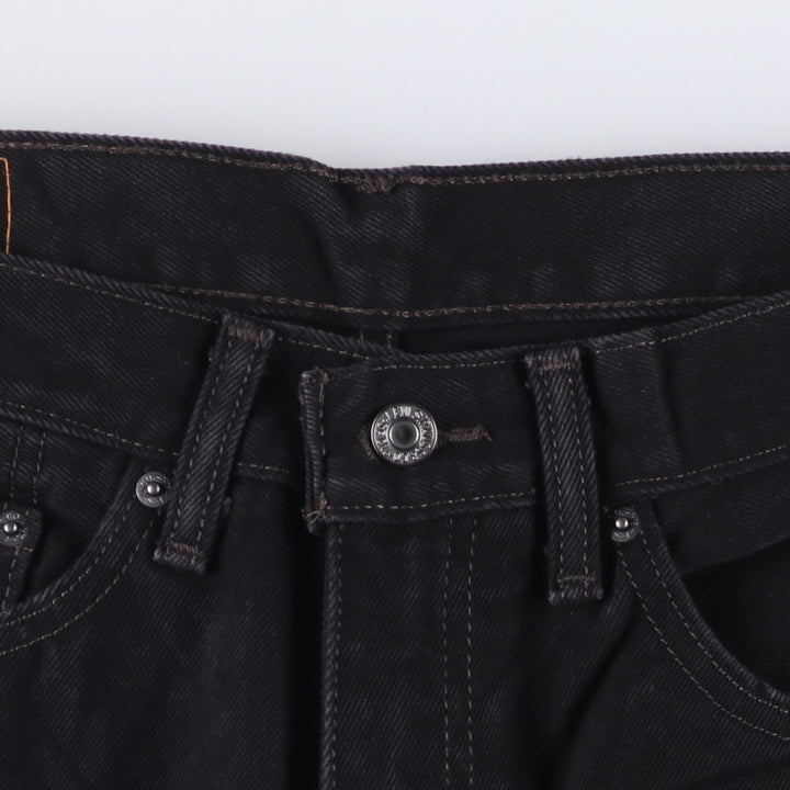 Levi's 505 Black Denim Tapered Denim Pants for Men, W33 equivalent cotton black type Vintage Second Hand