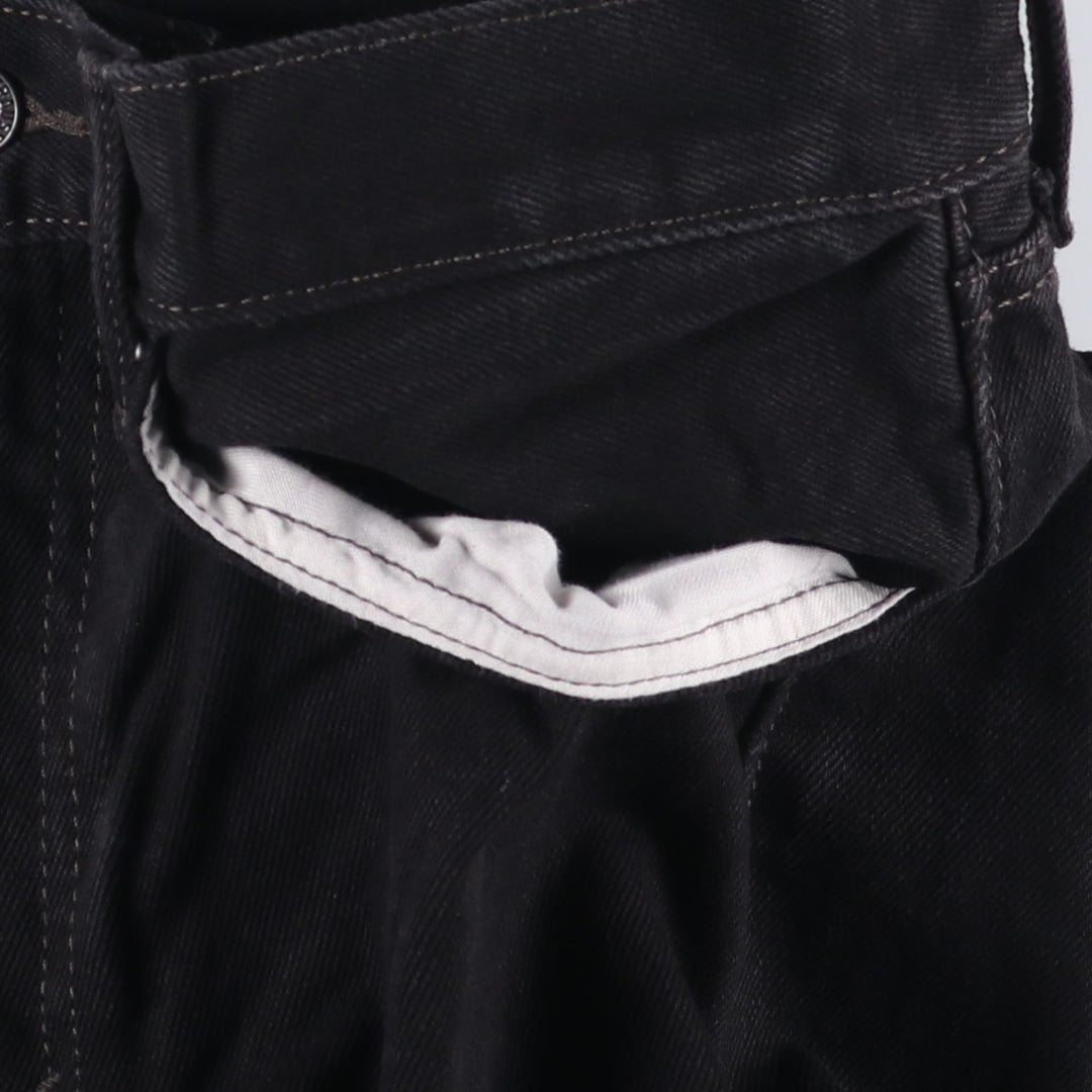 Levi's 505 Black Denim Tapered Denim Pants for Men, W33 equivalent cotton black type Vintage Second Hand