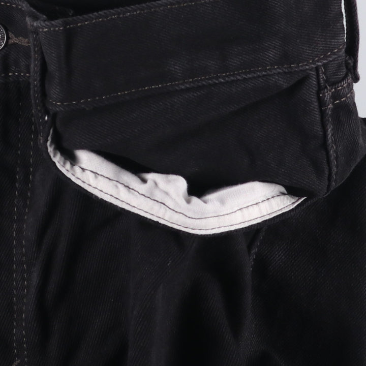 Levi's 505 Black Denim Tapered Denim Pants for Men, W33 equivalent cotton black type Vintage Second Hand