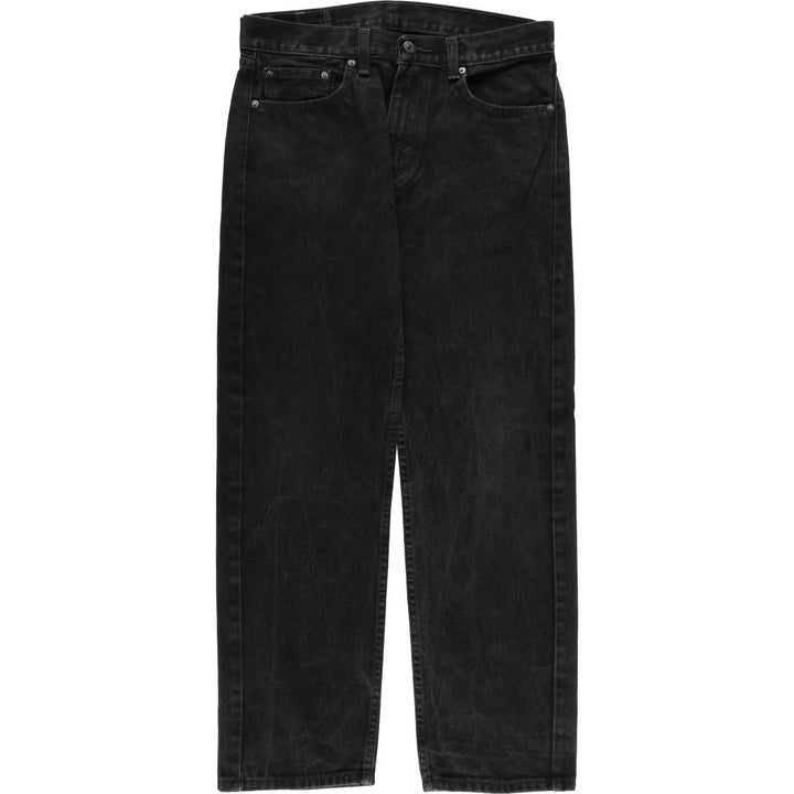 Levi's 505 Black Denim Tapered Denim Pants for Men, W32 equivalent cotton black type Vintage Second Hand
