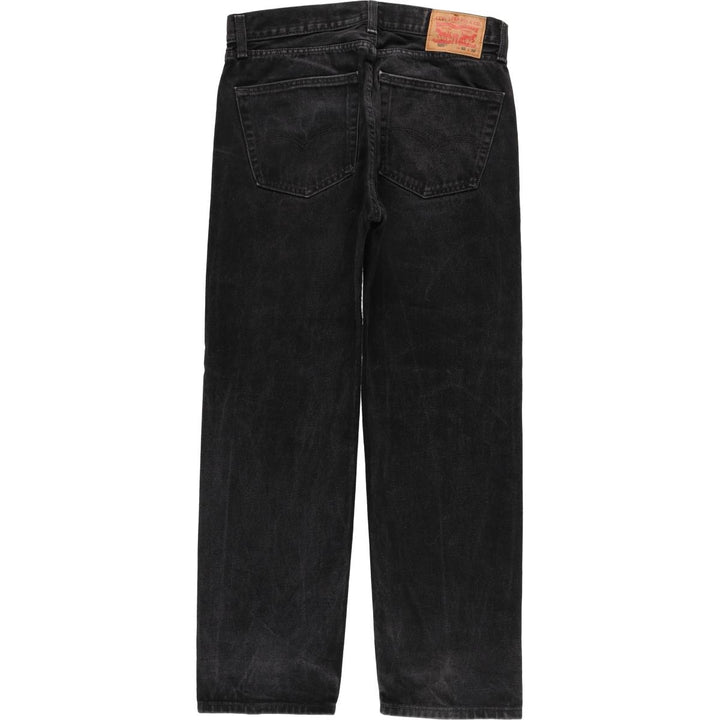 Levi's 505 Black Denim Tapered Denim Pants for Men, W32 equivalent cotton black type Vintage Second Hand