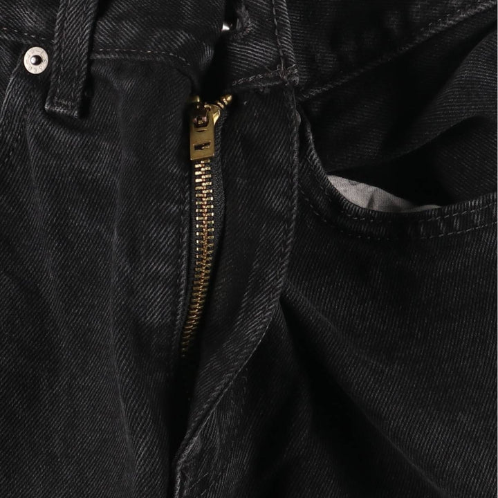 Levi's 505 Black Denim Tapered Denim Pants for Men, W32 equivalent cotton black type Vintage Second Hand