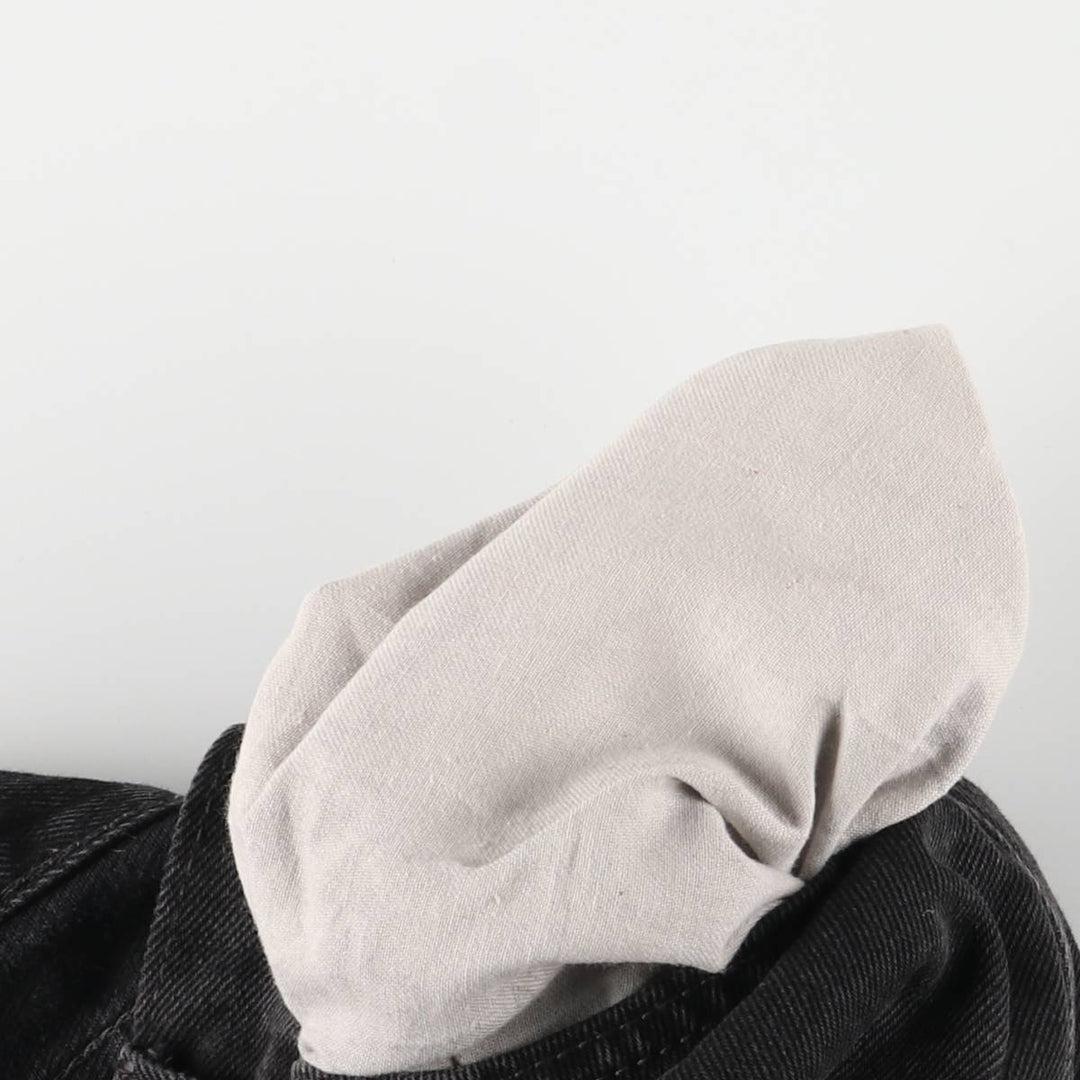 Levi's 505 Black Denim Tapered Denim Pants for Men, W32 equivalent cotton black type Vintage Second Hand