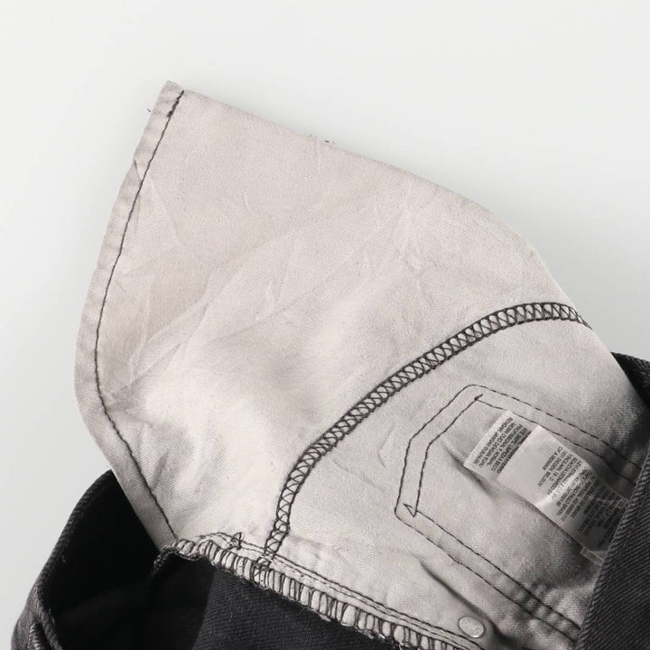 Levi's 505 Black Denim Tapered Denim Pants for Men, W32 equivalent cotton black type Vintage Second Hand