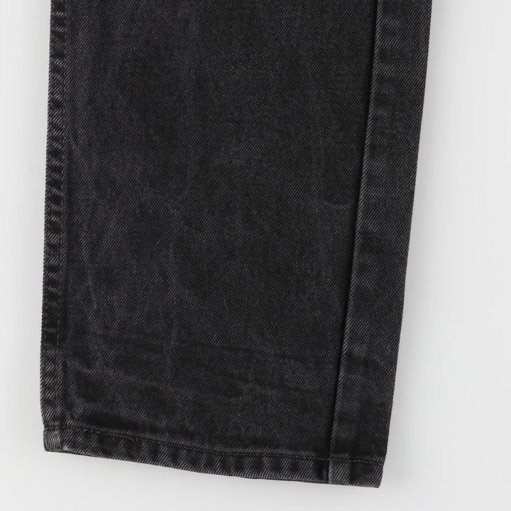 Levi's 505 Black Denim Tapered Denim Pants for Men, W32 equivalent cotton black type Vintage Second Hand