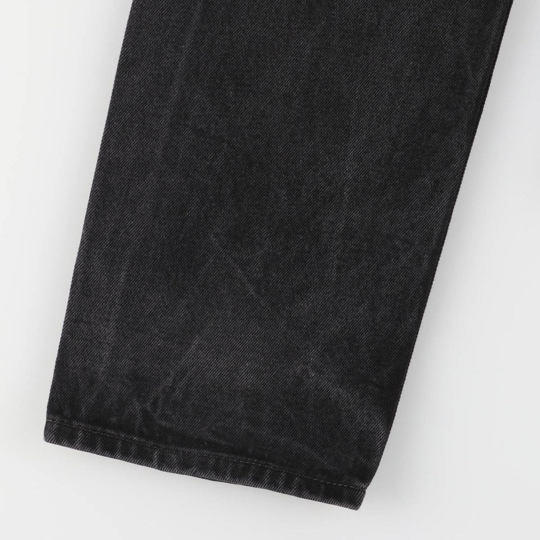 Levi's 505 Black Denim Tapered Denim Pants for Men, W32 equivalent cotton black type Vintage Second Hand