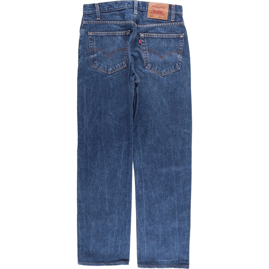 90'S Levi's 00505-0216 Regular Fit Straight Leg Tapered Denim Pants, Men's, Size W31 (Vintage) cotton blue type Vintage Second Hand