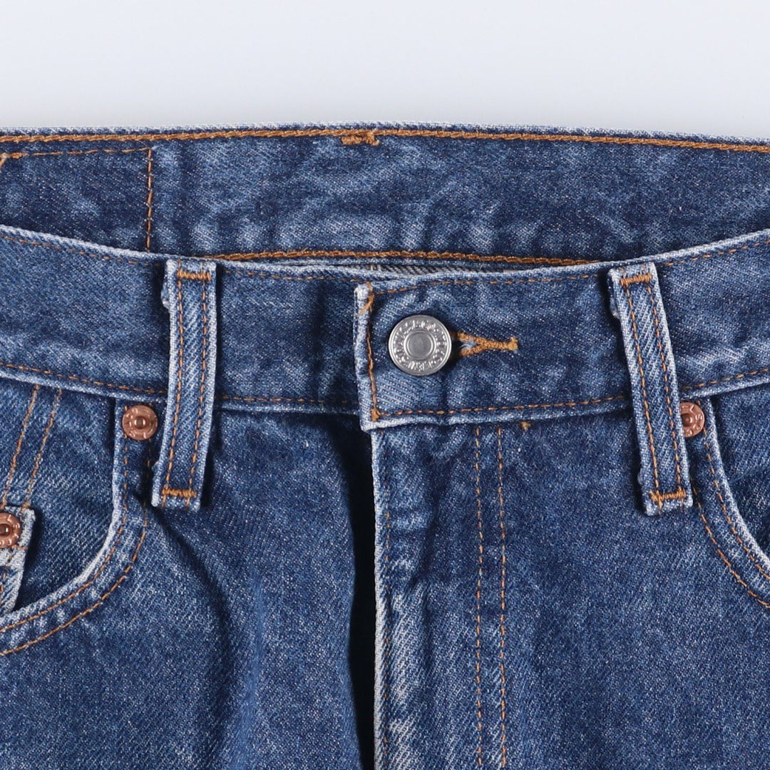 90'S Levi's 00505-0216 Regular Fit Straight Leg Tapered Denim Pants, Men's, Size W31 (Vintage) cotton blue type Vintage Second Hand