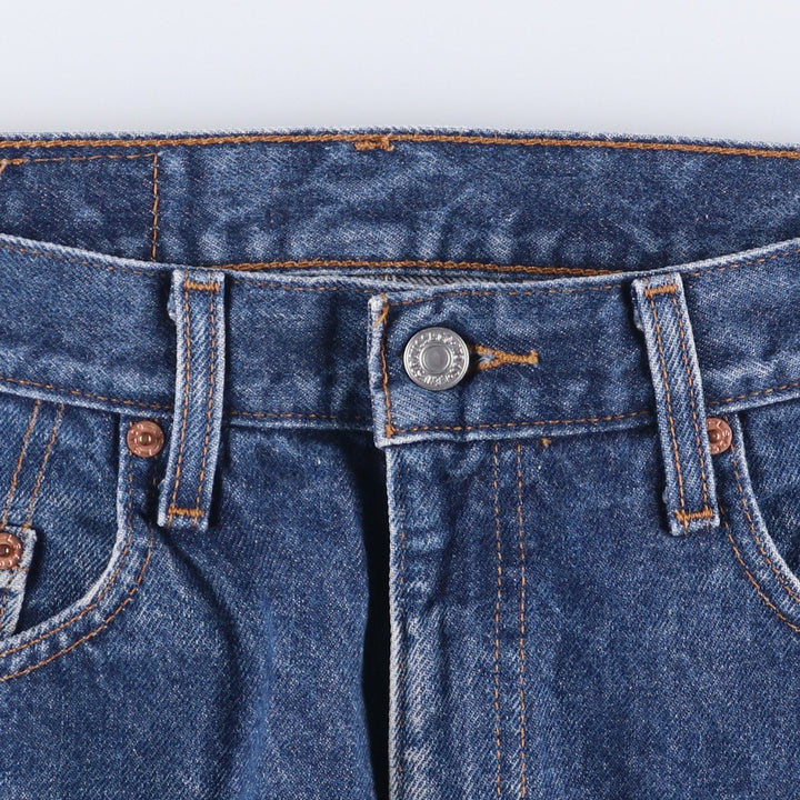 90'S Levi's 00505-0216 Regular Fit Straight Leg Tapered Denim Pants, Men's, Size W31 (Vintage) cotton blue type Vintage Second Hand