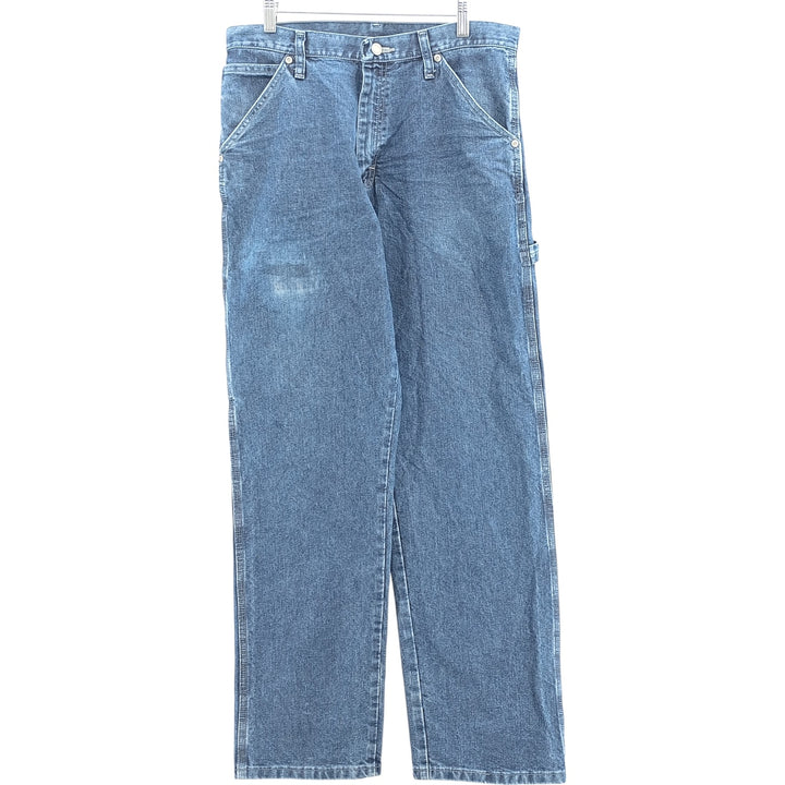 00'S Wrangler CARPENTER denim painter pants for men, equivalent to W33 cotton blue type Vintage Second Hand