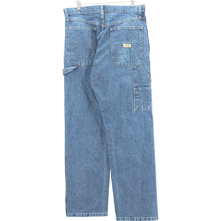 00'S Wrangler CARPENTER denim painter pants for men, equivalent to W33 cotton blue type Vintage Second Hand