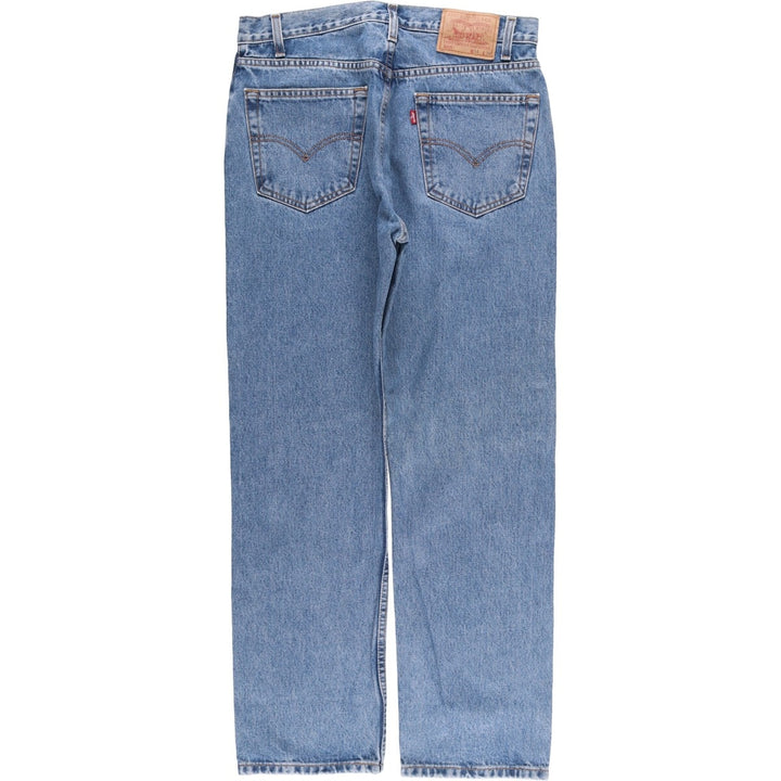 90'S Levi's 00505-4891 Regular Fit Straight Leg Tapered Denim Pants, Men's, Size W33 (Vintage) cotton blue type Vintage Second Hand