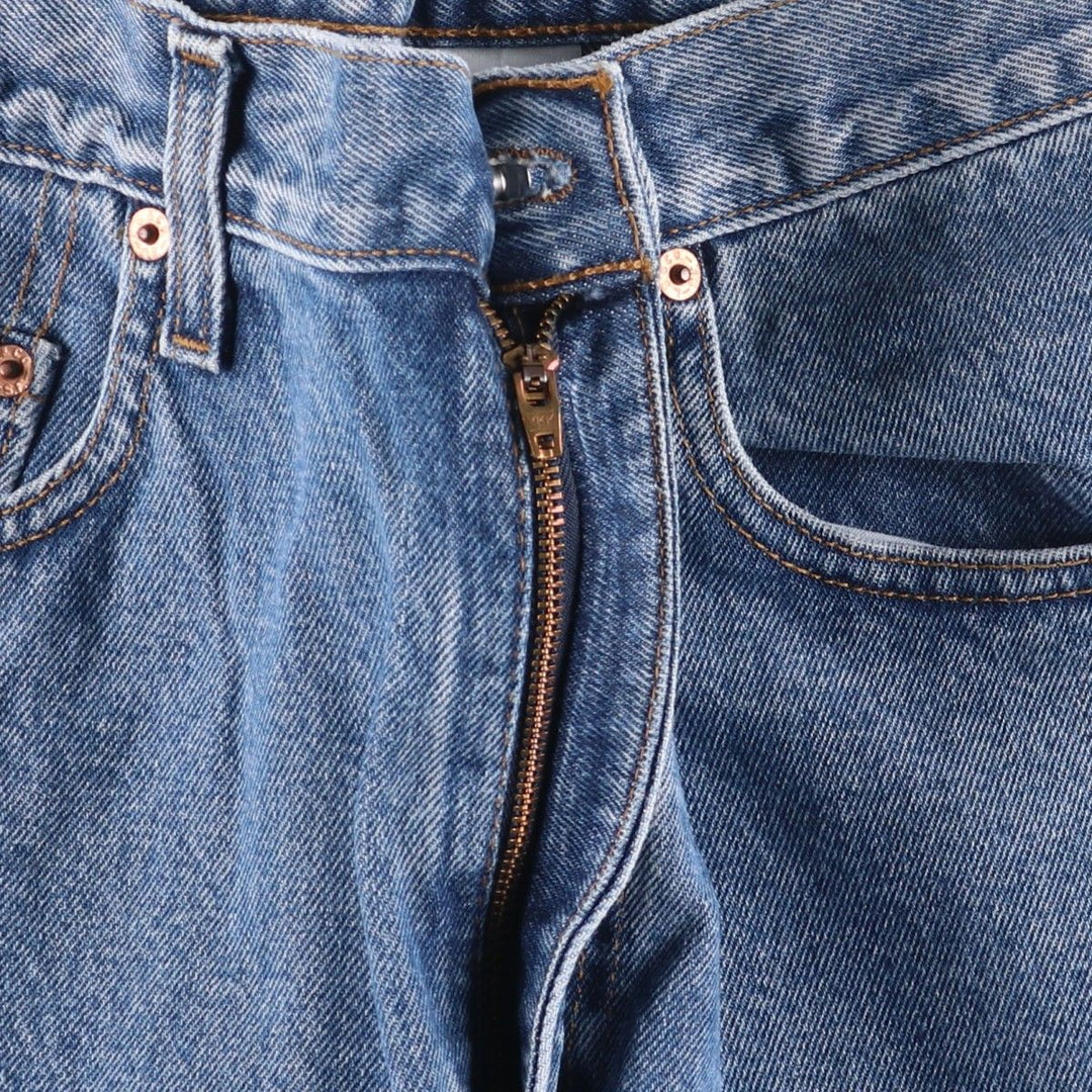 90'S Levi's 00505-4891 Regular Fit Straight Leg Tapered Denim Pants, Men's, Size W33 (Vintage) cotton blue type Vintage Second Hand