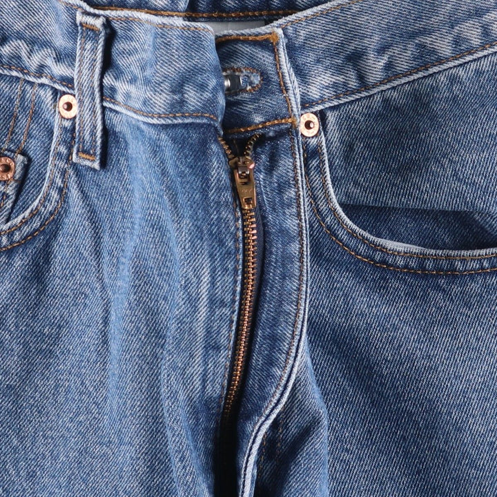 90'S Levi's 00505-4891 Regular Fit Straight Leg Tapered Denim Pants, Men's, Size W33 (Vintage) cotton blue type Vintage Second Hand