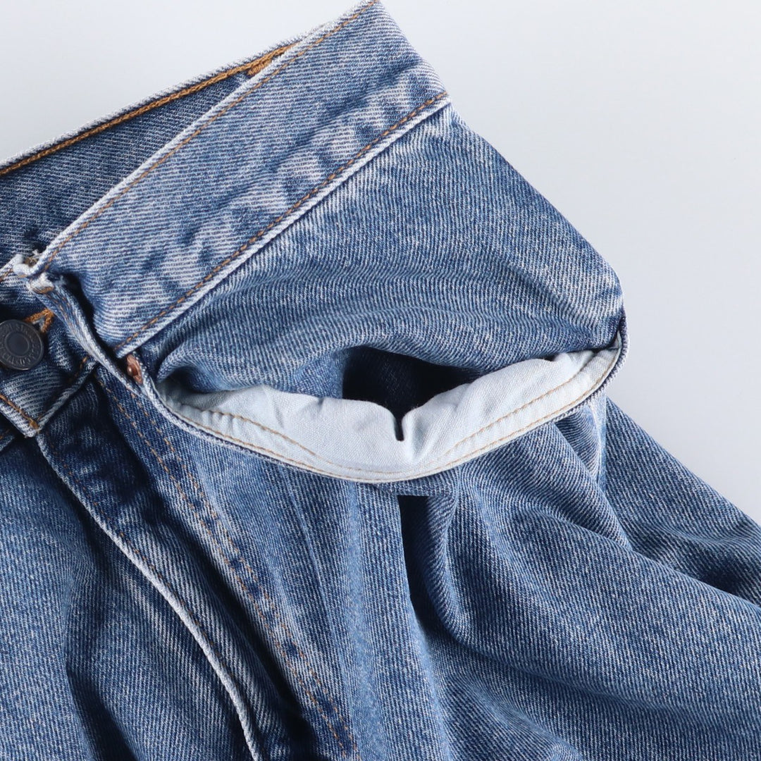 90'S Levi's 00505-4891 Regular Fit Straight Leg Tapered Denim Pants, Men's, Size W33 (Vintage) cotton blue type Vintage Second Hand