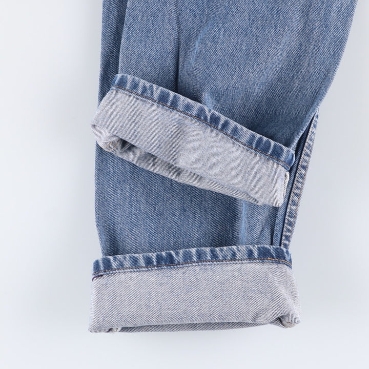 90'S Levi's 00505-4891 Regular Fit Straight Leg Tapered Denim Pants, Men's, Size W33 (Vintage) cotton blue type Vintage Second Hand