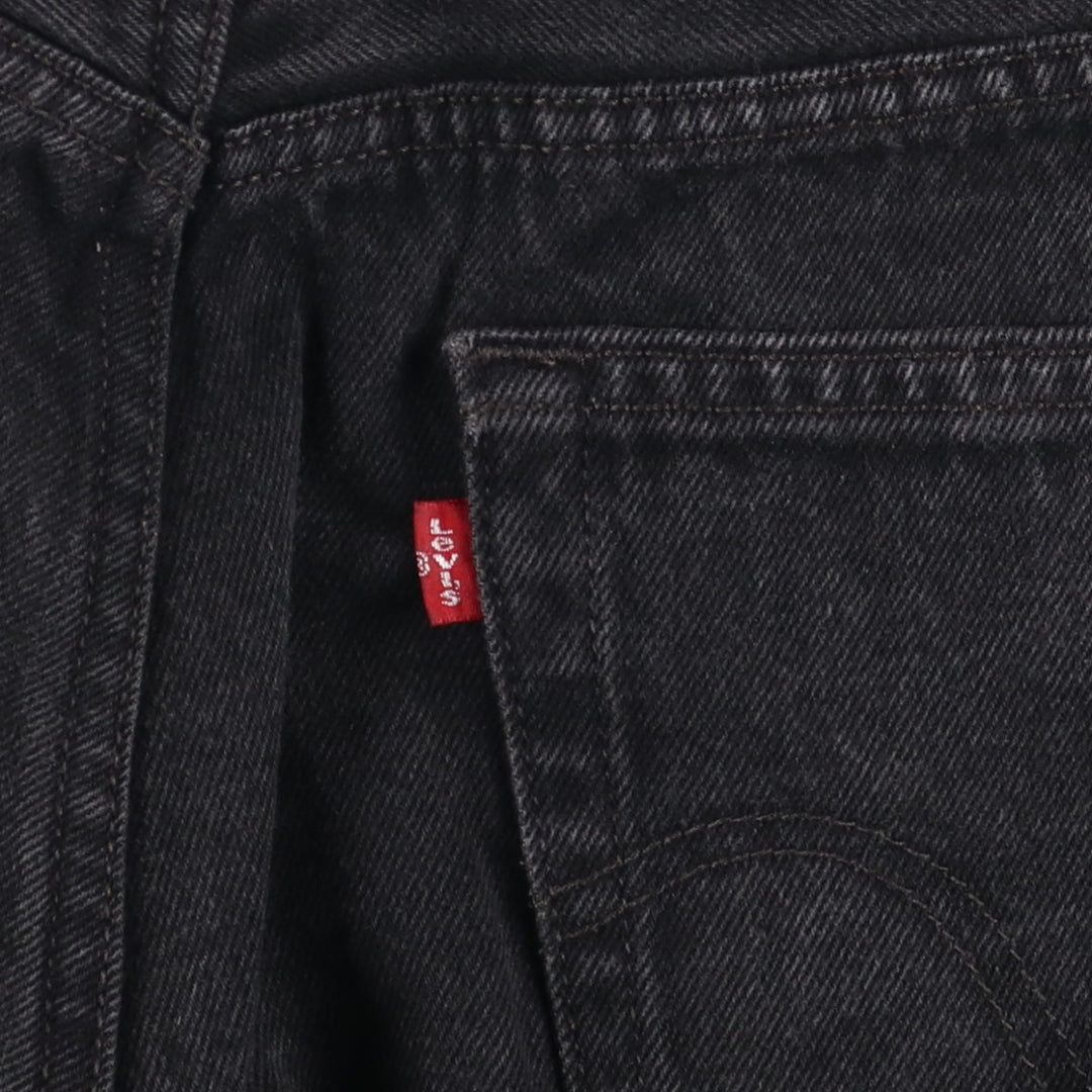 2000'S Levi's 505 Regular Fit Black Denim Tapered Denim Pants, Men's Size W31 cotton black type Vintage Second Hand