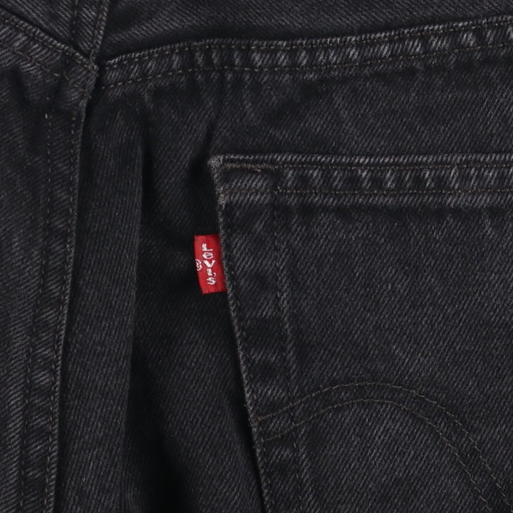 2000'S Levi's 505 Regular Fit Black Denim Tapered Denim Pants, Men's Size W31 cotton black type Vintage Second Hand