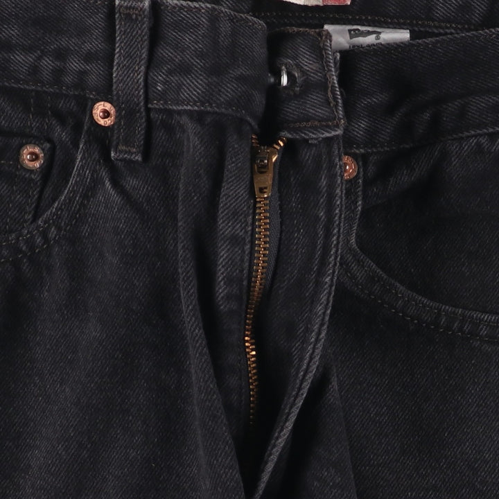 2000'S Levi's 505 Regular Fit Black Denim Tapered Denim Pants, Men's Size W31 cotton black type Vintage Second Hand