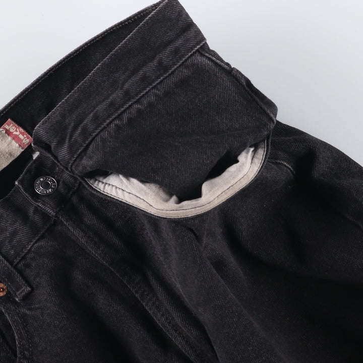 2000'S Levi's 505 Regular Fit Black Denim Tapered Denim Pants, Men's Size W31 cotton black type Vintage Second Hand