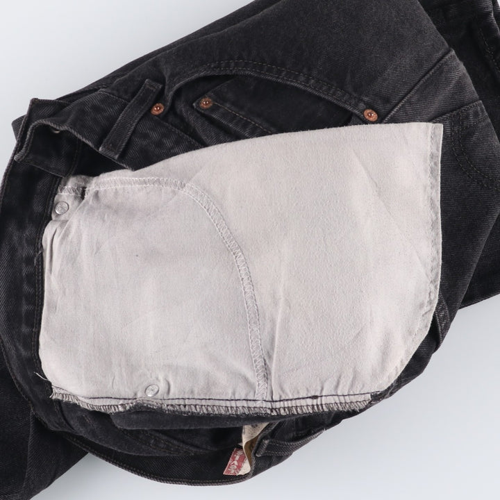 2000'S Levi's 505 Regular Fit Black Denim Tapered Denim Pants, Men's Size W31 cotton black type Vintage Second Hand
