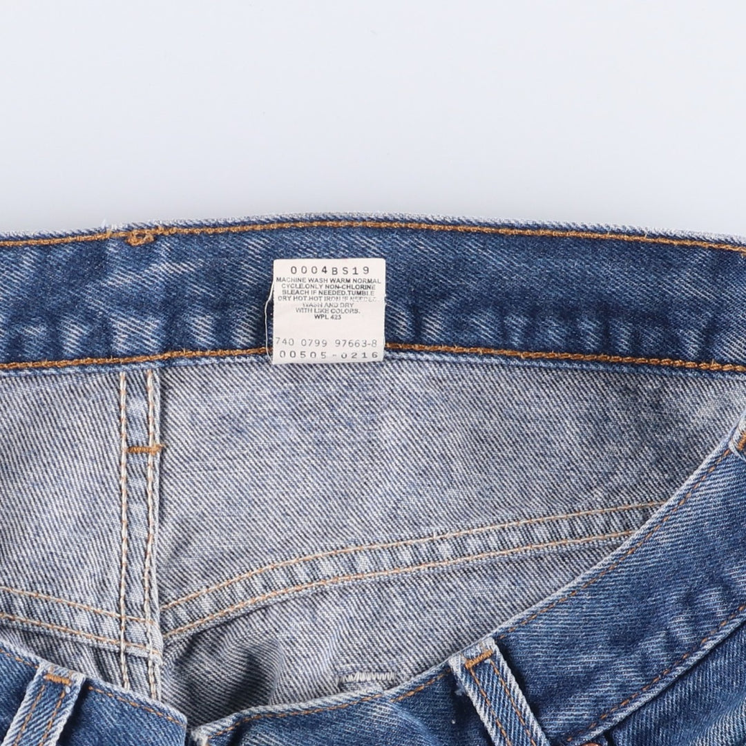 90'S Levi's 00505-0216 Regular Fit Straight Leg Tapered Denim Pants, Men's, Size 36 (Vintage) cotton blue type Vintage Second Hand