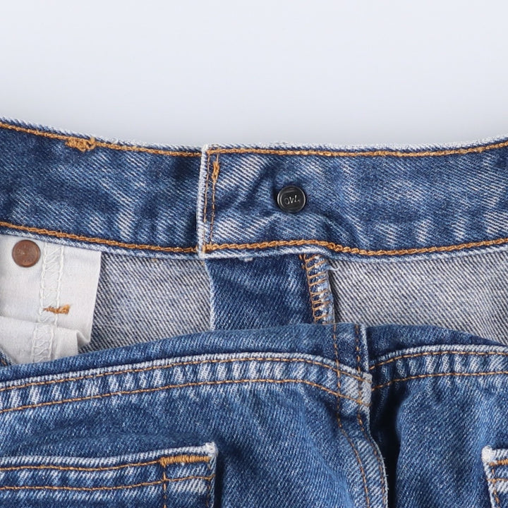 90'S Levi's 00505-0216 Regular Fit Straight Leg Tapered Denim Pants, Men's, Size 36 (Vintage) cotton blue type Vintage Second Hand