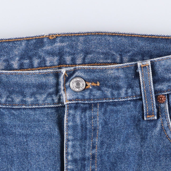 90'S Levi's 00505-0216 Regular Fit Straight Leg Tapered Denim Pants, Men's, Size 36 (Vintage) cotton blue type Vintage Second Hand