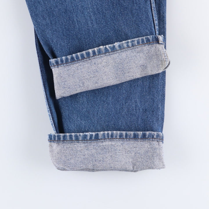 90'S Levi's 00505-0216 Regular Fit Straight Leg Tapered Denim Pants, Men's, Size 36 (Vintage) cotton blue type Vintage Second Hand