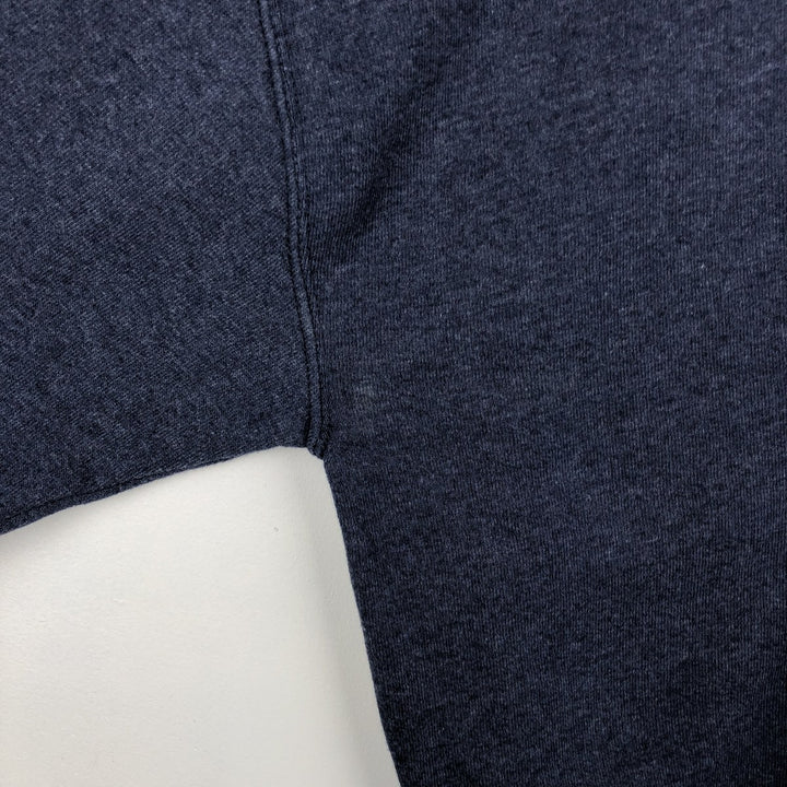 2000'S - Russell plain blank sweatshirt, men's size XXL polyester navy blue type Vintage Second Hand