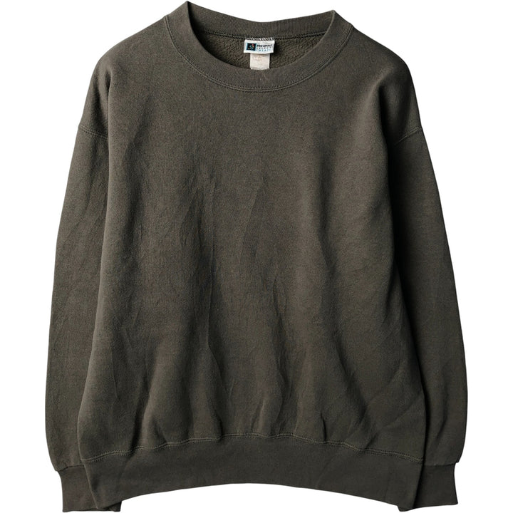 90'S PRO SPIRIT plain blank sweatshirt, made in USA, men's size M, vintage cotton green type Vintage Second Hand