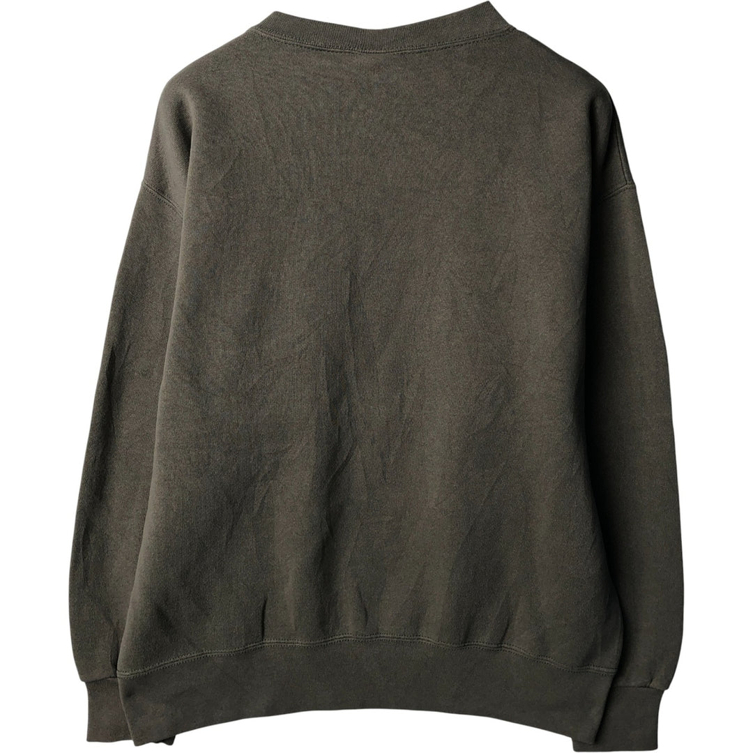 90'S PRO SPIRIT plain blank sweatshirt, made in USA, men's size M, vintage cotton green type Vintage Second Hand