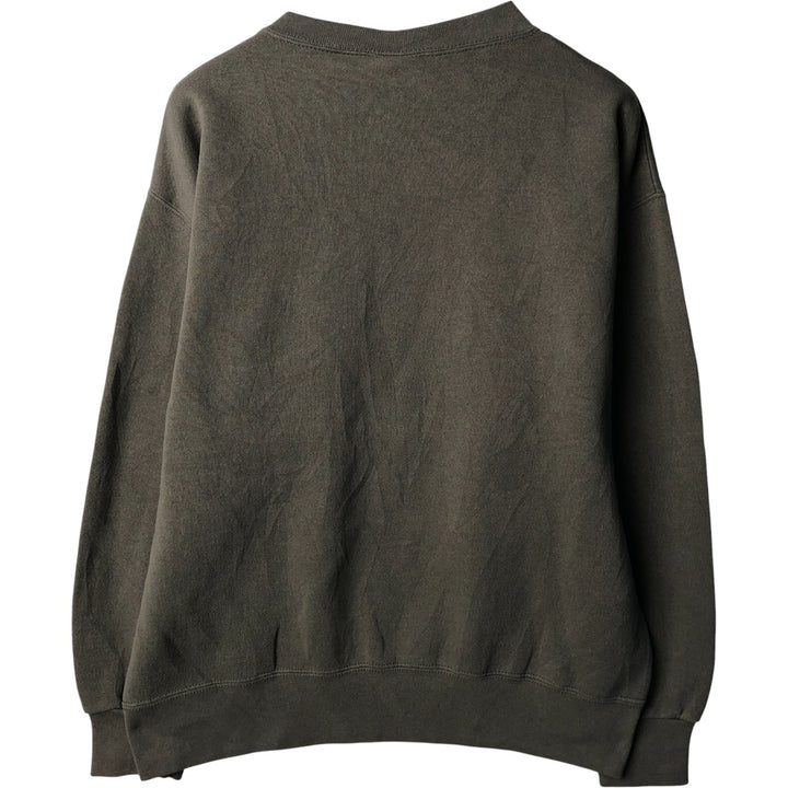 90'S PRO SPIRIT plain blank sweatshirt, made in USA, men's size M, vintage cotton green type Vintage Second Hand