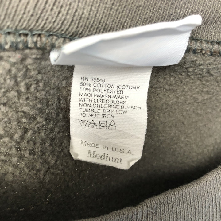 90'S PRO SPIRIT plain blank sweatshirt, made in USA, men's size M, vintage cotton green type Vintage Second Hand