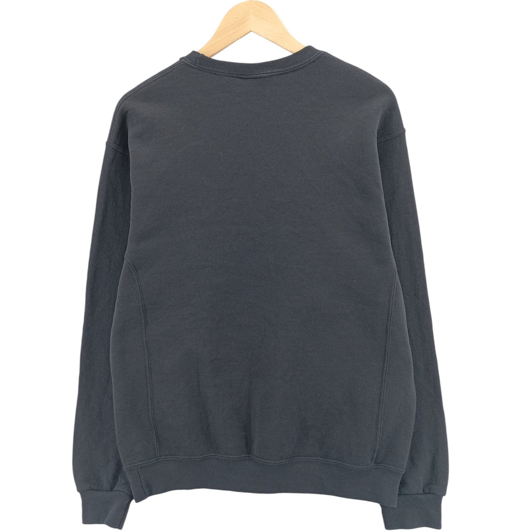 2000'S - Russell plain blank sweatshirt, men's size M cotton black type Vintage Second Hand