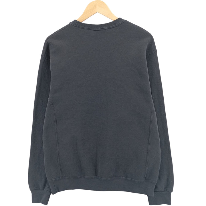 2000'S - Russell plain blank sweatshirt, men's size M cotton black type Vintage Second Hand