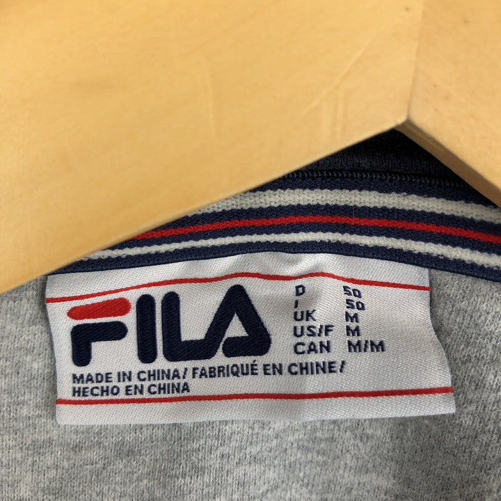 2000s~ FILA Full Zip Sweatshirt, Men's Size M cotton gray type Vintage Second Hand