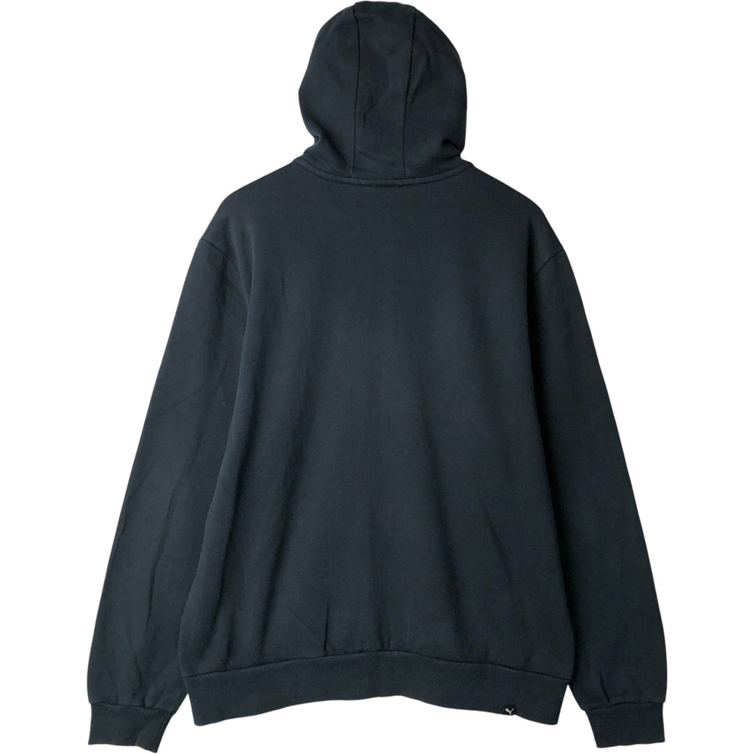 PUMA full-zip sweatshirt, men's size L unclear black type Vintage Second Hand