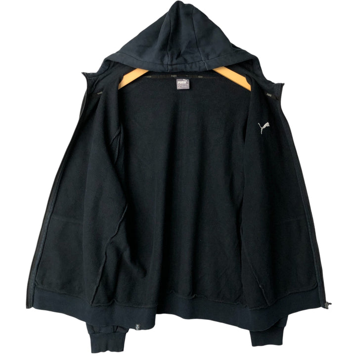 PUMA full-zip sweatshirt, men's size L unclear black type Vintage Second Hand