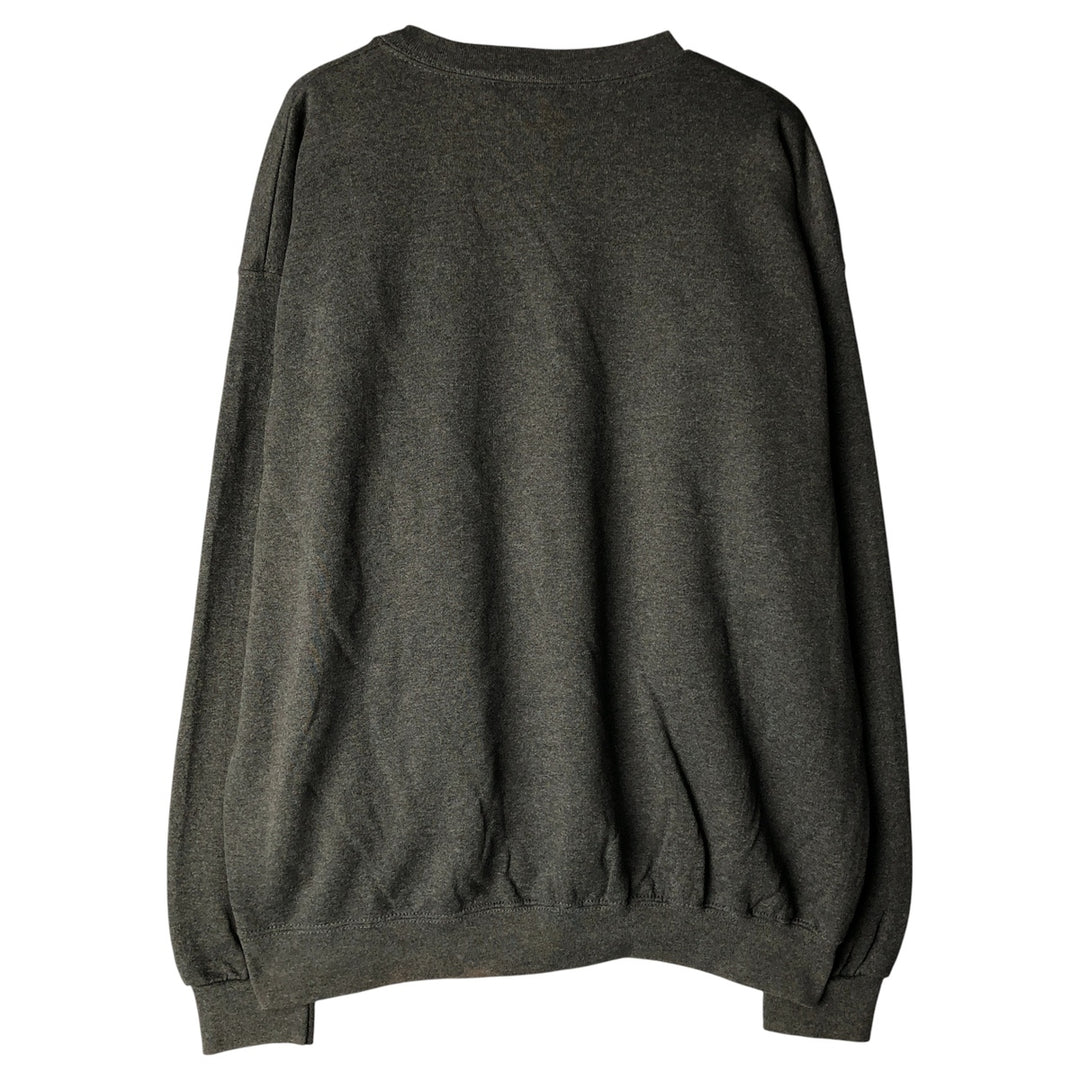 Vintage 90'S CHEETAH plain blank sweatshirt, made in the USA, size L, men's cotton Charcoal Vintage Second Hand