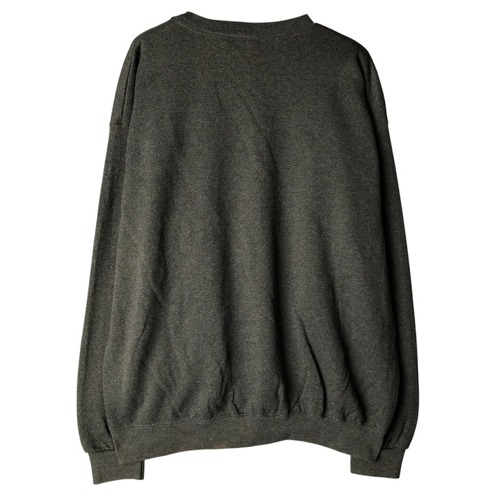 Vintage 90'S CHEETAH plain blank sweatshirt, made in the USA, size L, men's cotton Charcoal Vintage Second Hand