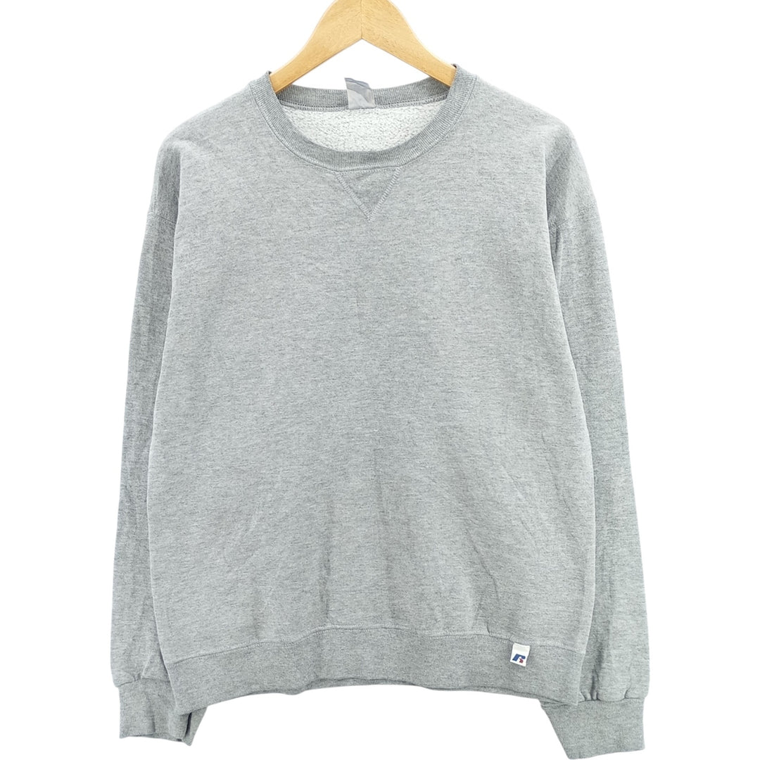 2000'S - Russell plain blank sweatshirt, men's size M unclear gray type Vintage Second Hand