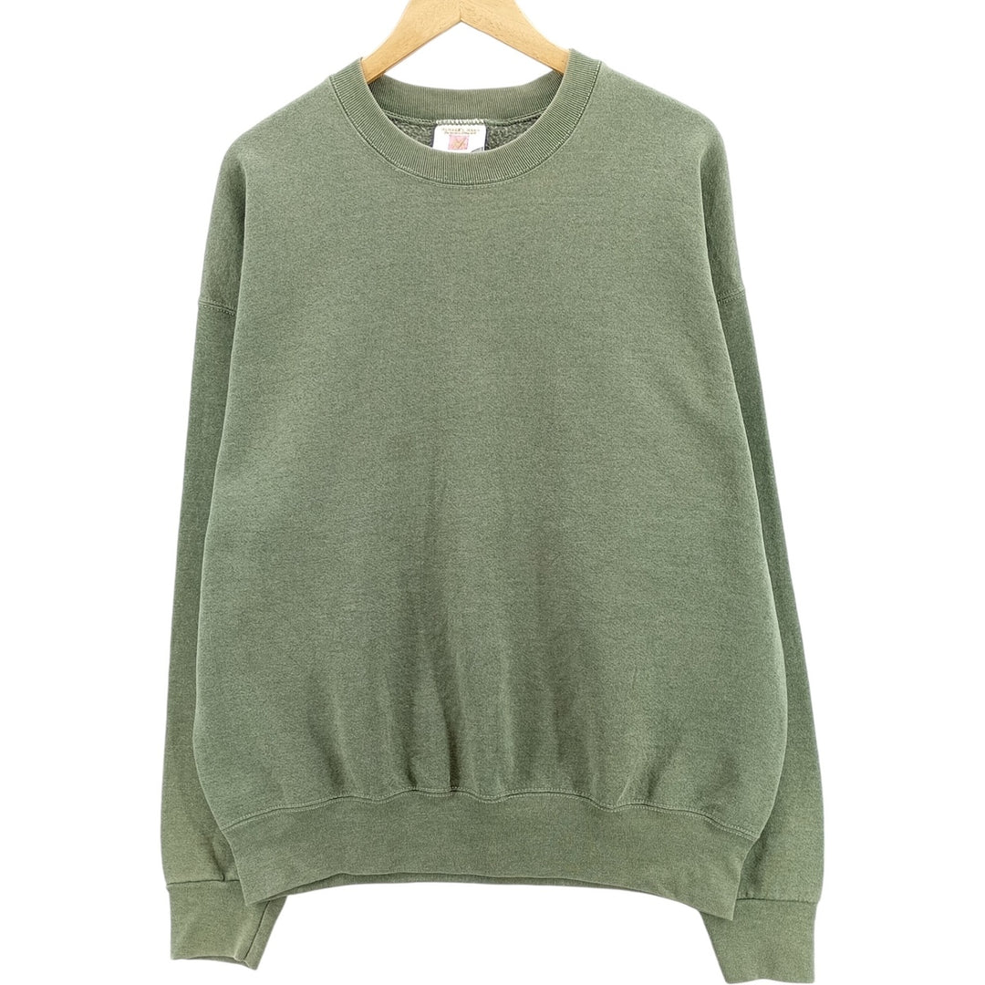 Vintage 90s-00'S MEMBER'S MARK plain blank sweatshirt, men's size XL cotton green type Vintage Second Hand