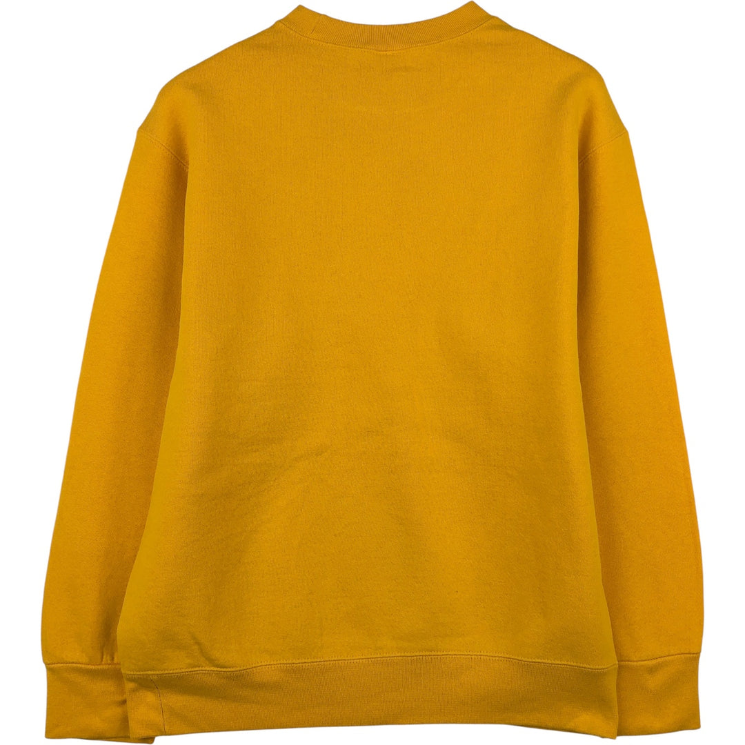 2000'S Fruit of the Loom Heavy Solid Color Blank Sweatshirt, Men's Size Medium cotton yellow type Vintage Second Hand