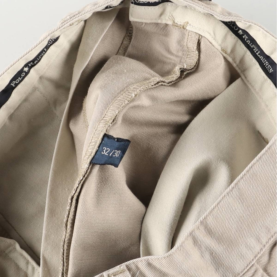 Ralph Lauren Polo Ralph Lauren Andrew Pant Two-pleat Chino Pants Men's Size W32 cotton Beige type Vintage Second Hand