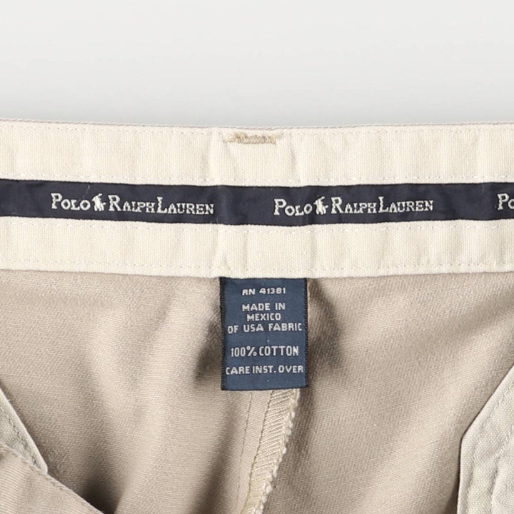 Ralph Lauren Polo Ralph Lauren Andrew Pant Two-pleat Chino Pants Men's Size W32 cotton Beige type Vintage Second Hand